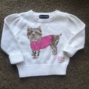 Ralph Lauren girls 9mo knit sweater